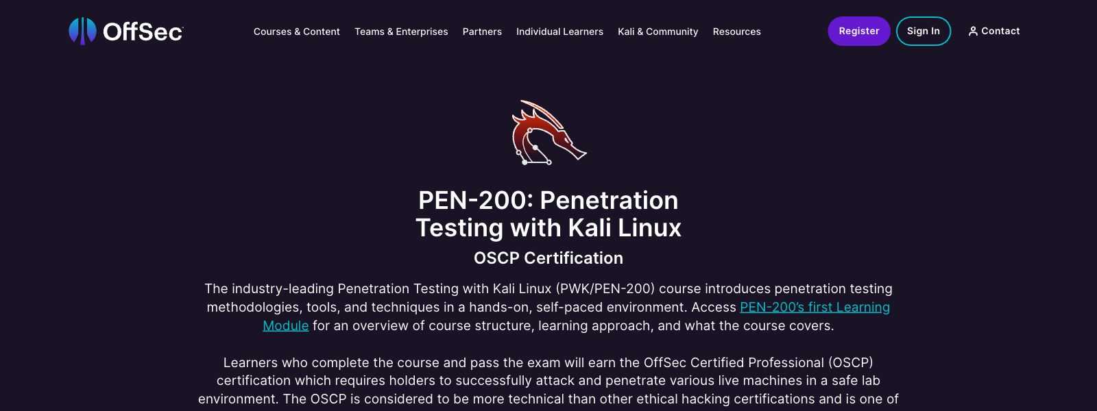 OSCP PEN-200: Penetration Testing with Kali Linux