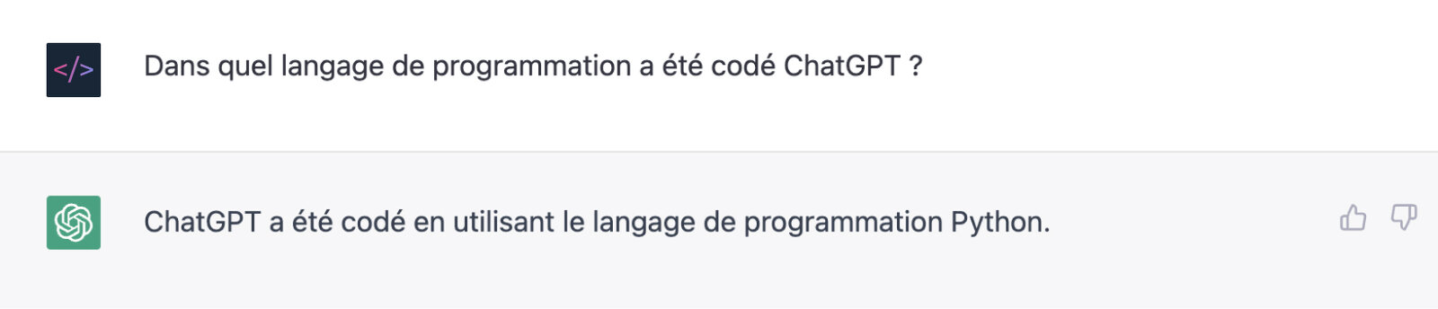 Dans quel langage de programmation a été codé ChatGPT ?