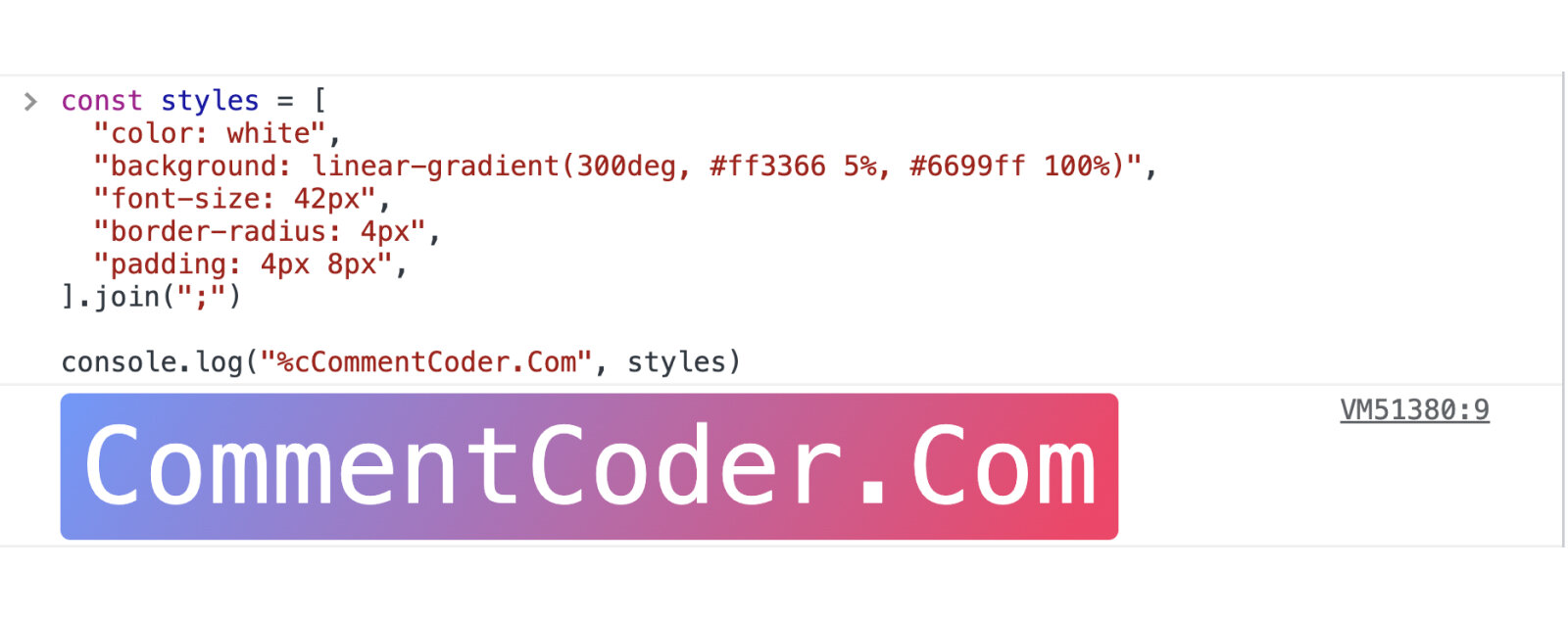 Comment ajouter du style au texte affiché avec console.log ?