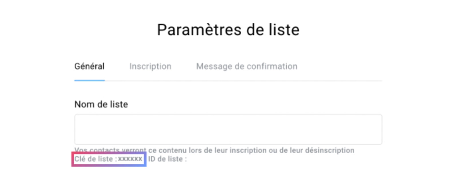 Comment récupérer l'ID de liste sur GetResponse ?
