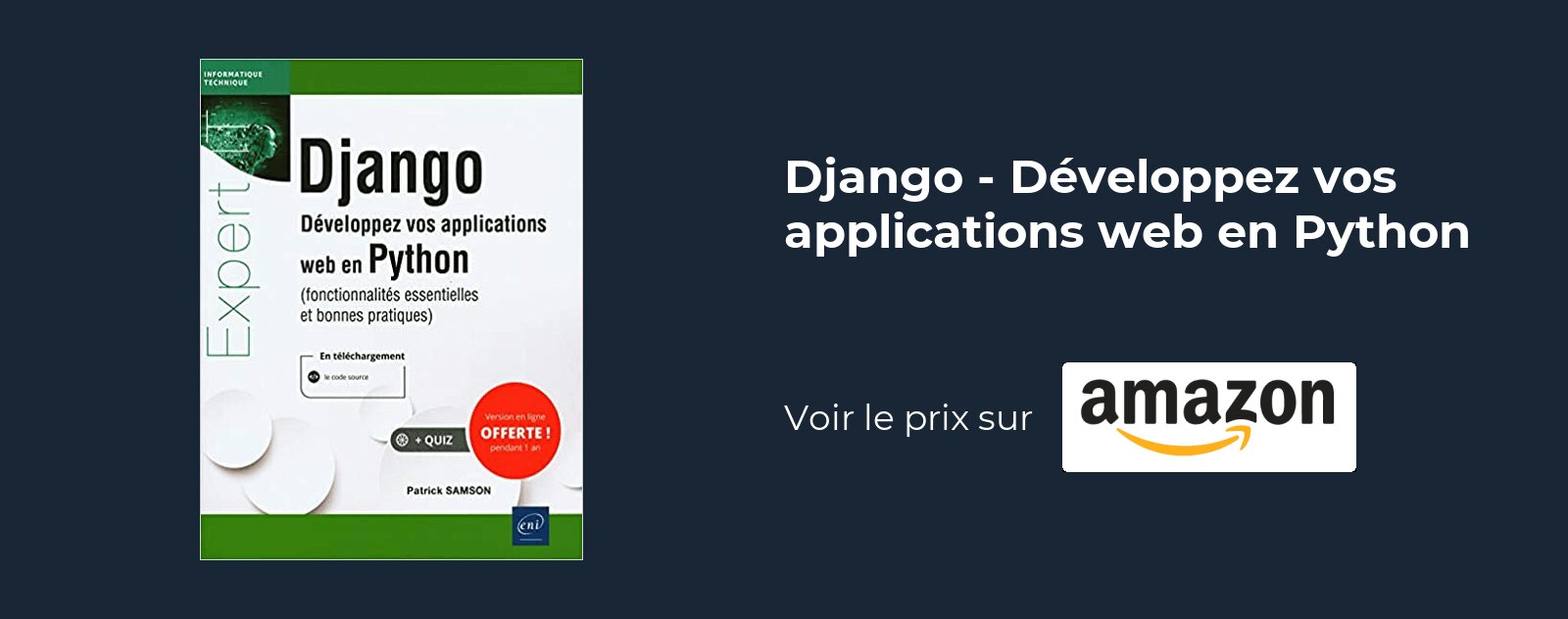 Django - Développez vos applications web en Python