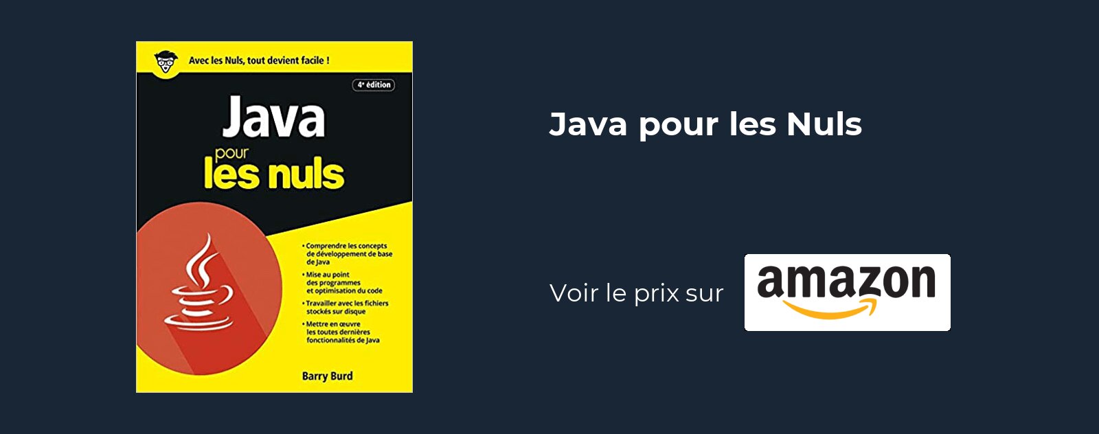 Java pour les Nuls