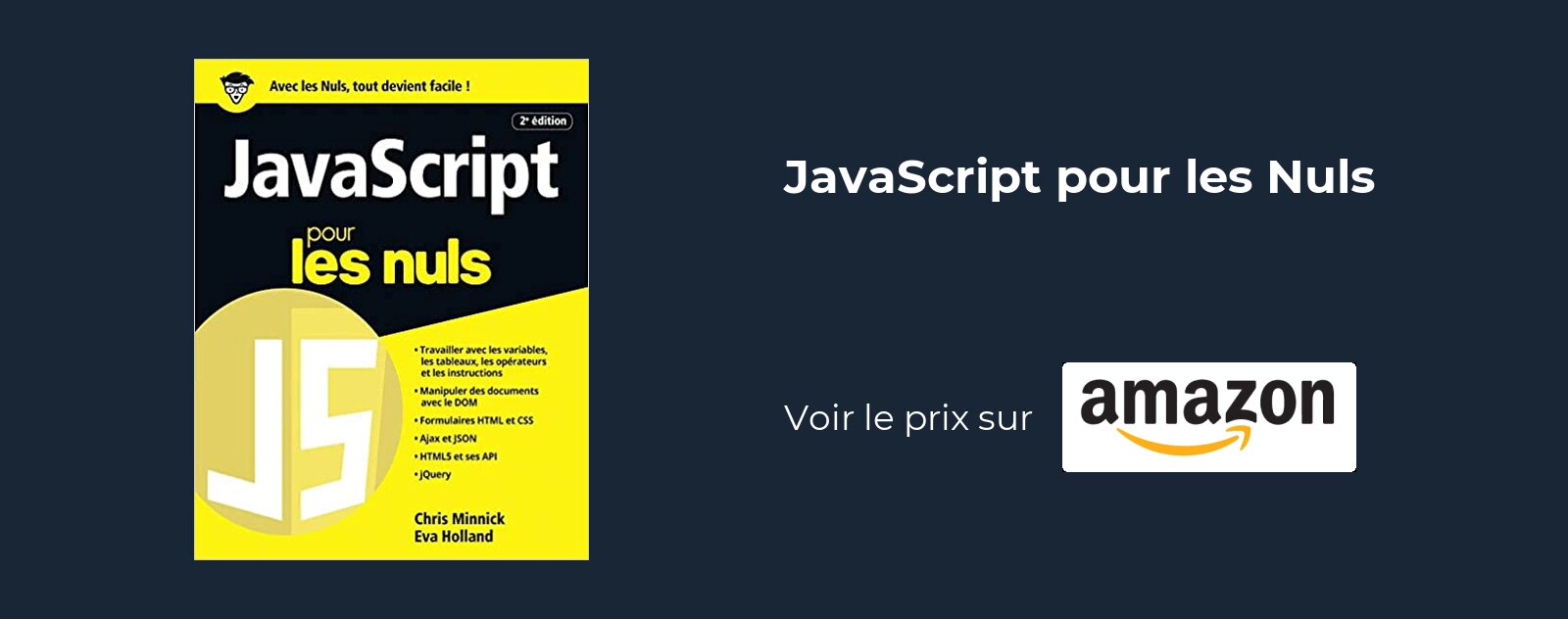 JavaScript pour les Nuls