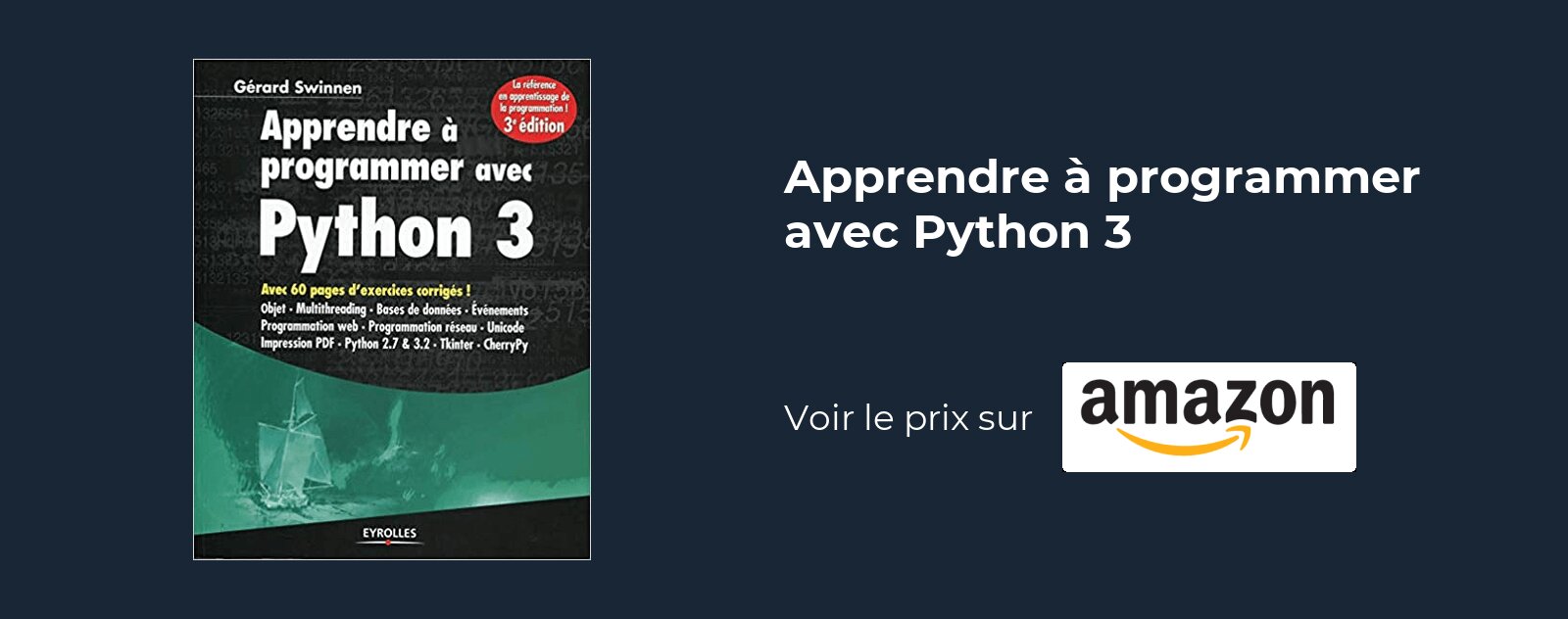 Apprendre à programmer avec Python 3