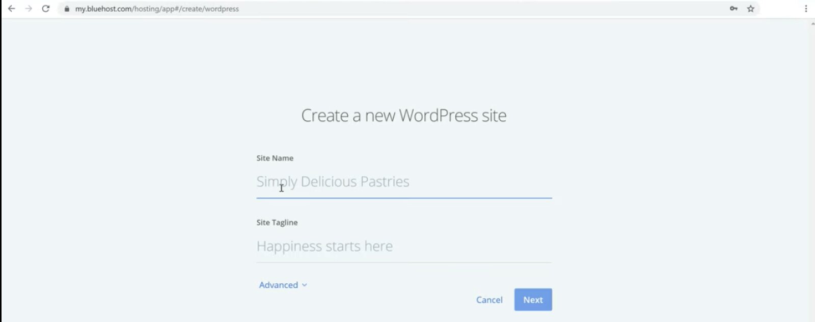 Donner un nom à votre blog