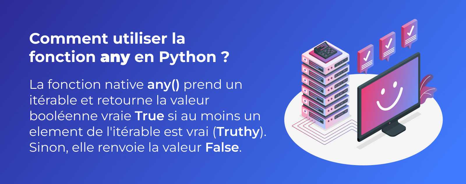 La fonction any en Python