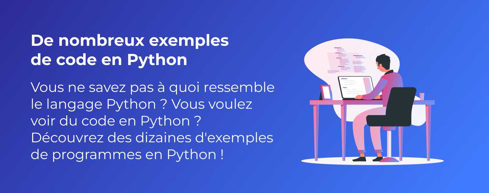 15+ exemples en Python