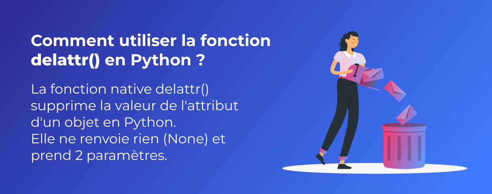 La fonction delattr en Python