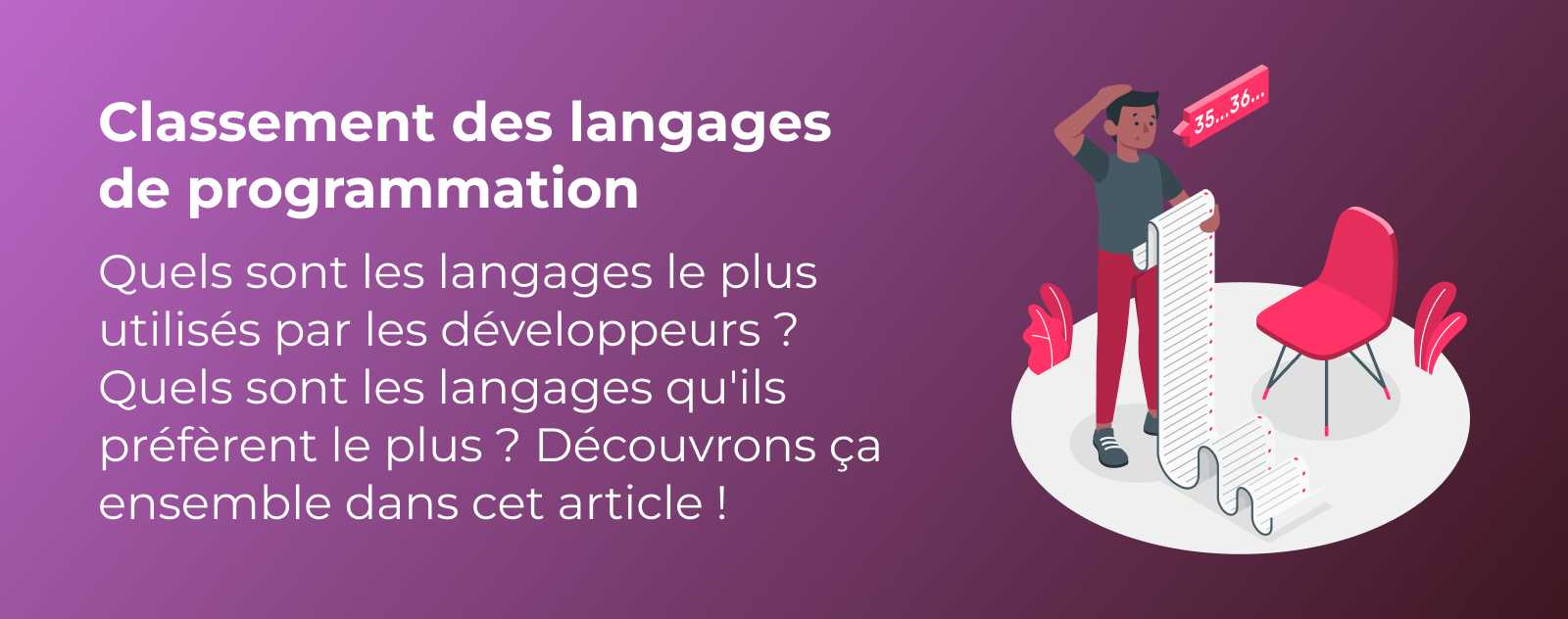 Les langages de programmation les plus utilisés