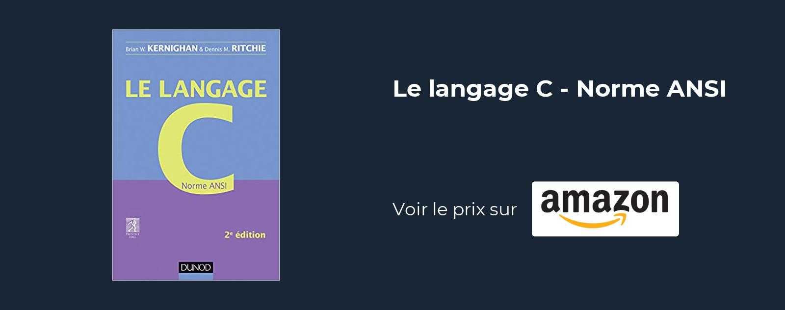 Le langage C - Norme ANSI