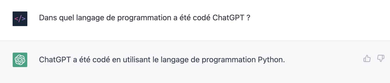 Dans quel langage de programmation a été codé ChatGPT ?
