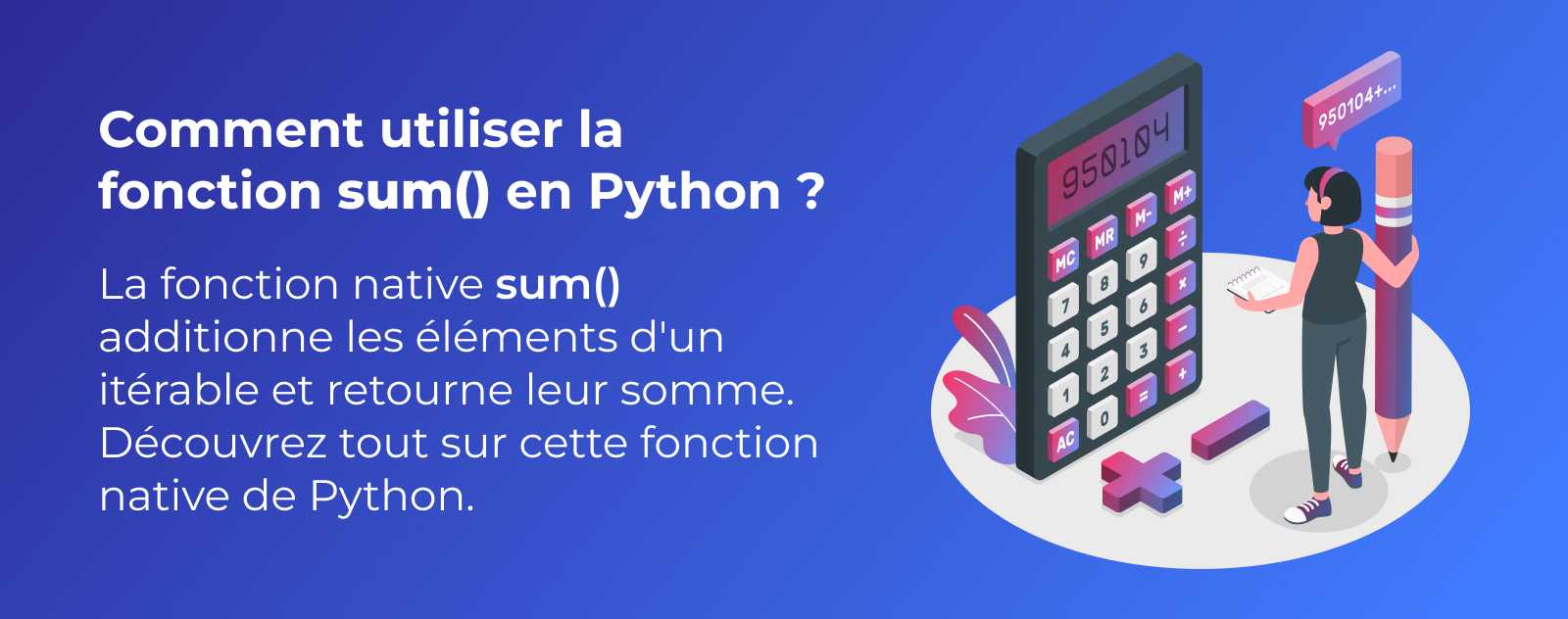 La fonction sum en Python