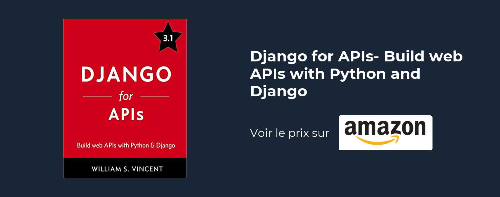 Django for APIs- Build web APIs with Python and Django