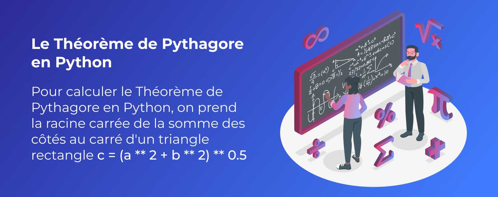 Le Théorème de Pythagore en Python
