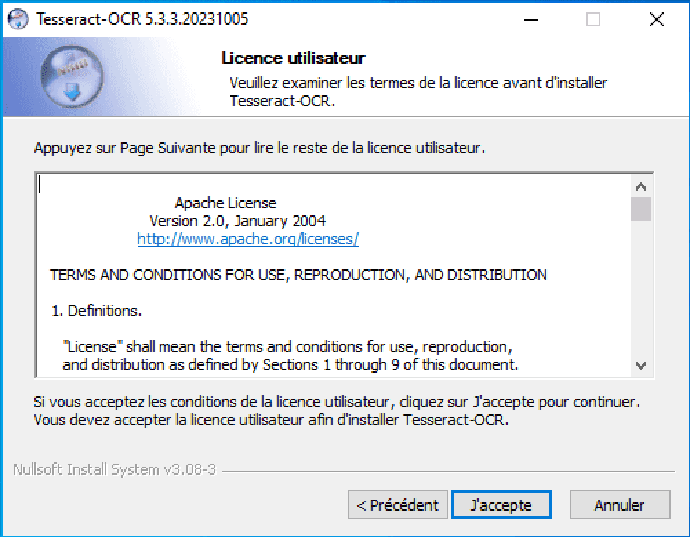 License de Tesseract