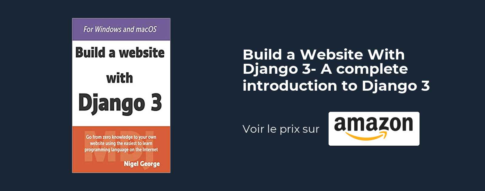 Build a Website With Django 3- A complete introduction to Django 3