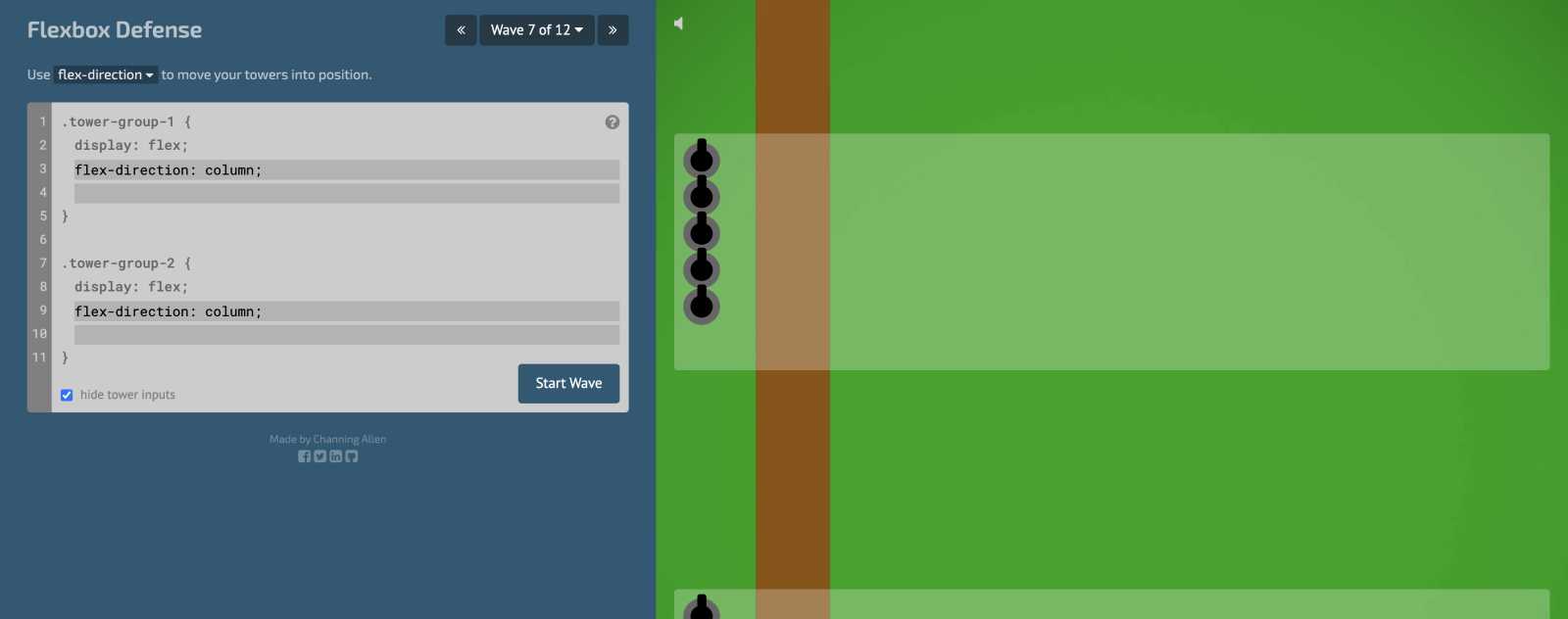 Flexbox defense jeu pour apprendre le CSS