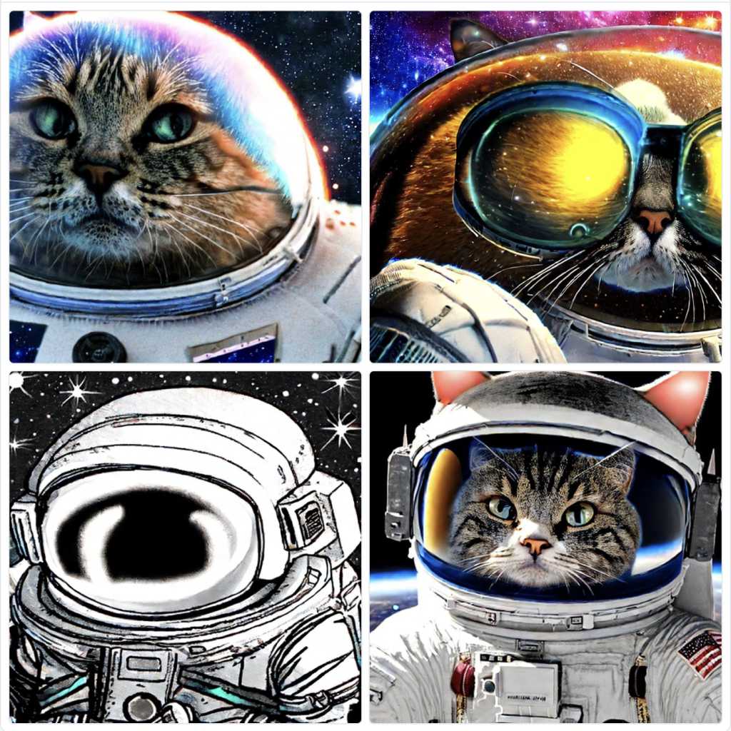 Stable Diffusion avec le prompt chat dans l'espace