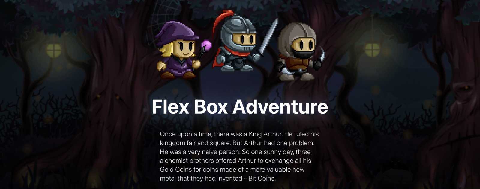 Flex Box Adventure jeu pour apprendre le CSS