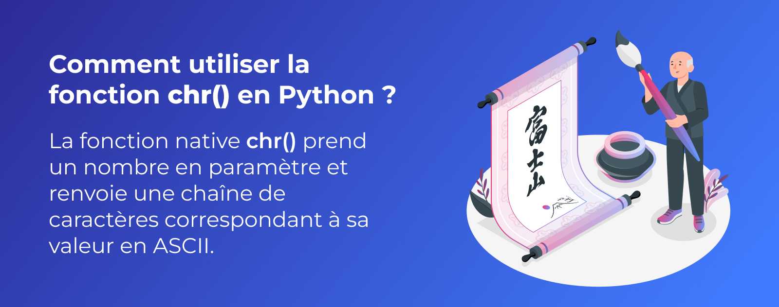 La fonction chr en Python