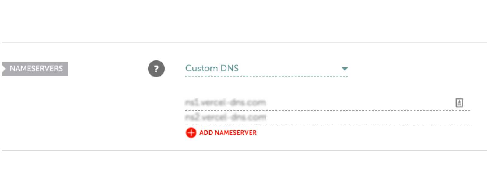 Changer les nameservers