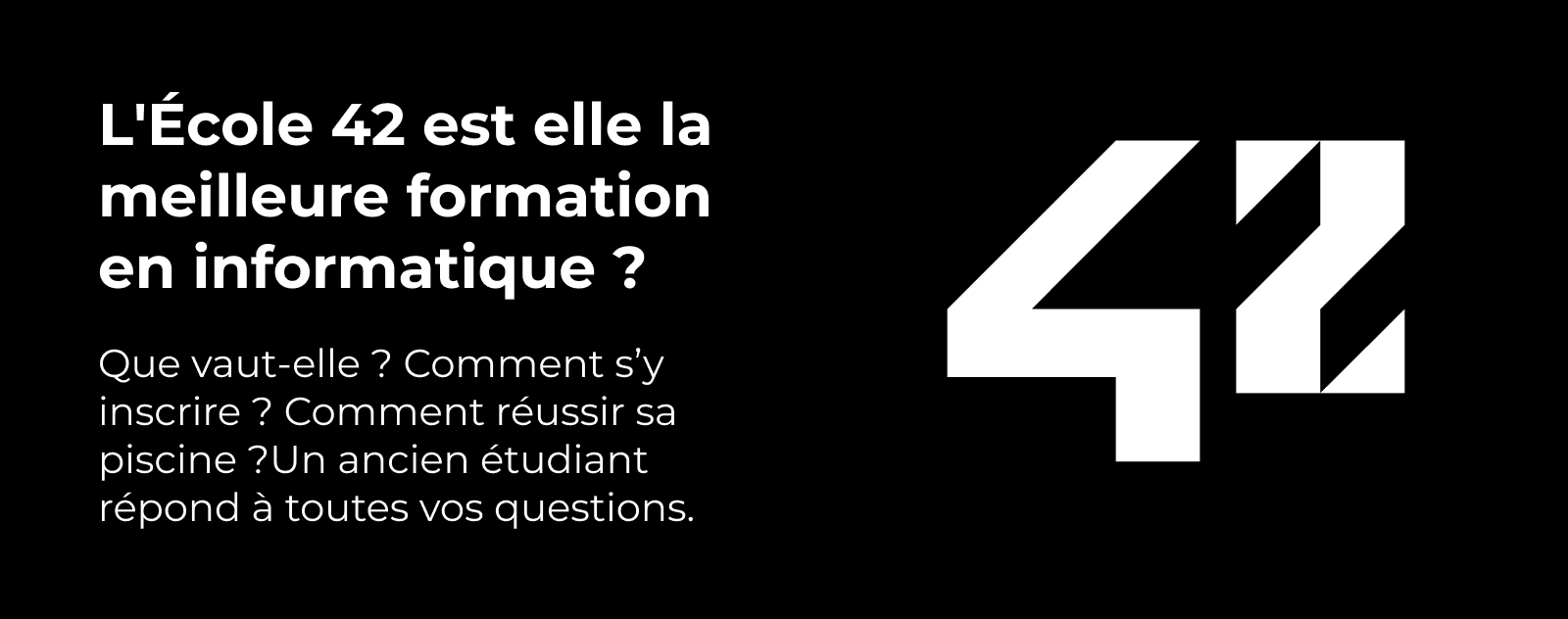 L'École 42, la meilleure formation en informatique ?