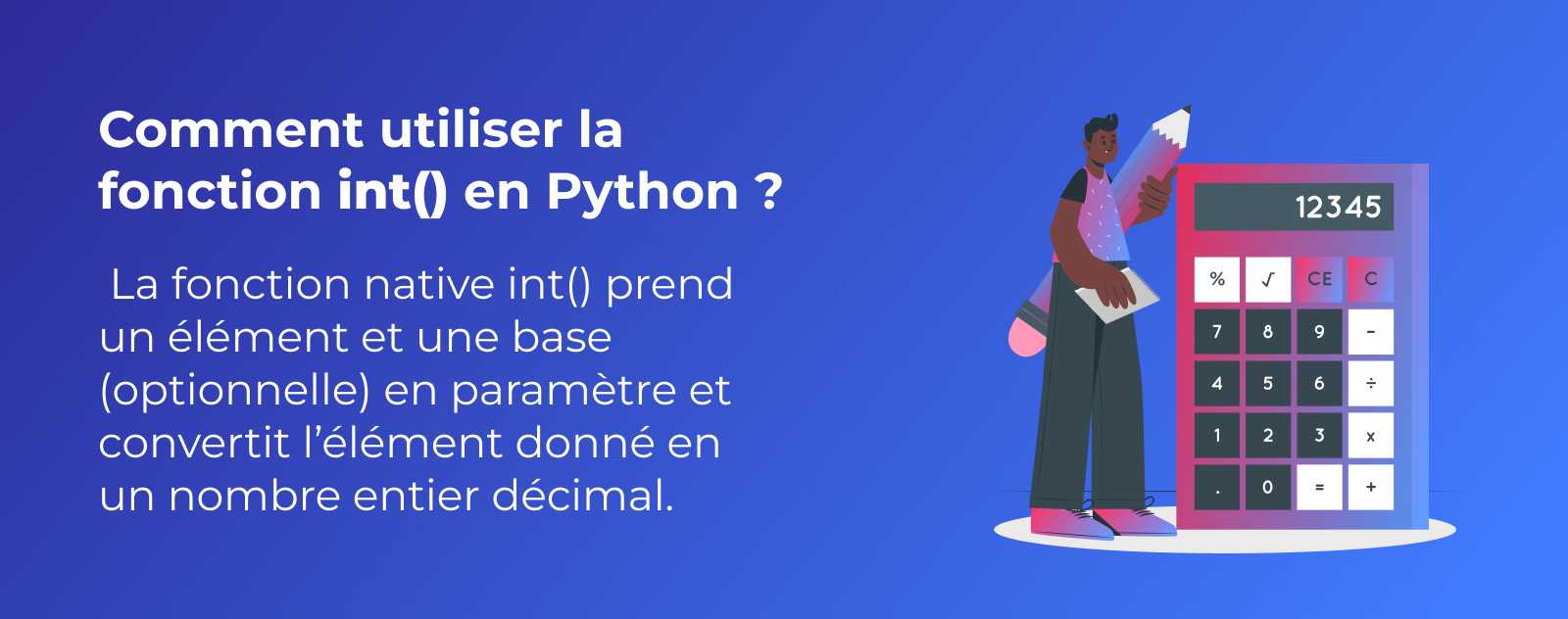 La fonction int() en Python