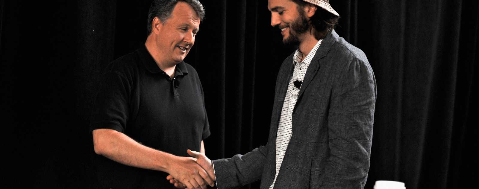 Ashton Kutcher et Paul Graham